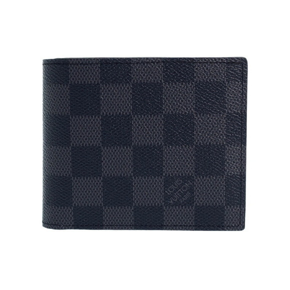 Louis Vuitton Portefeuille Marco Graphite Wallet NM Black Damier Bifold - Picture 1 of 8